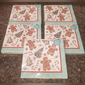 The Pioneer Woman Gingerbread Themed Disposable Napkins - 100 Count